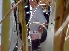 Prostitute blowing client's cock