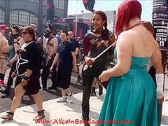Folsom Street Fair Sissy Cook Jerking - Femdom Clip