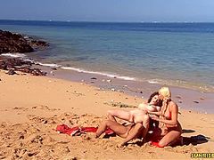 Sexy Horny Sweethearts Outdoor Three-Some Sex - Diana Gold