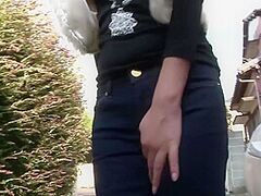 Picked Up Japanese Legal Age Teenager Gives A Stranger Fleshly Oral-Sex Outdoors