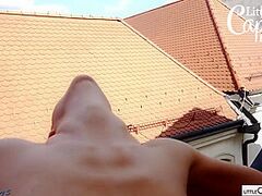 Alexis Crystal In Caught And Even Greater Amount Lustful - Risky Rooftop With Public Pov