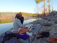 Sex On A Reindeer Skin Next To A Forest Lake