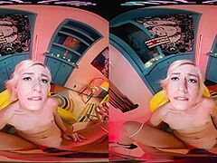 Your beautiful blond girlfriend thanks u for her Valentine's Day gifts in VR