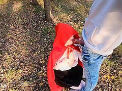 Hawt Angel Lost In The Woods And Receives A Hawt Fuck . Halloween 2021