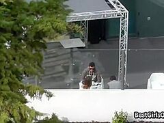 Pair Tourists Sex Ins Public Castels