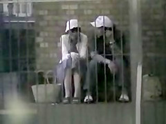 oriental pair outdoor sex