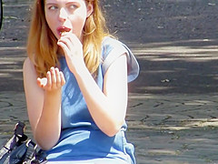 I merited to watch her vagina slide