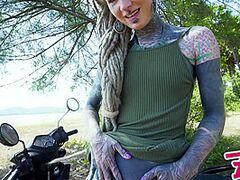 Nasty Tattoo Model Public Masturbation, Alternative Legal Age Teenager Anal Squirt Outdoors