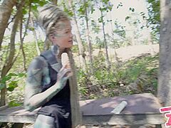 Anuskatzz Public Beach Anal Masturbation - Tattoo Legal Age Teenager Gapes Outdoors