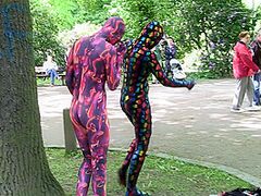 Multilayer Zentai Suits Outdoor - Watch4Fetish