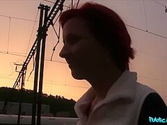 Redhead Gives Sloppy Oral Job And Fuc