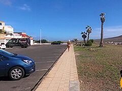 Risky In Nature's Garb Walk Down The Street. Public Nudity Miaamahl