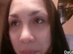 Nasty Hawt Dark Brown Legal Age Teenager Babe Licking Wet Cracks In Kitchen - Www.sexxycamz 8 Min