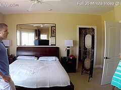 Step Brother Caught Peeping By Step Sister By The Pool - SpyFam