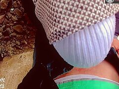 Public Creampie Beneath A Scary Bridge