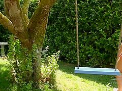 Older Lady In Garden