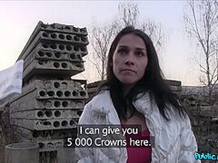 Gorgeous Black Haired Angel Surprises Str