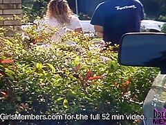 Thick Dark Brown Pees Then Goes Wild In My Back Seat