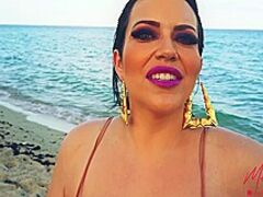 Miami Beach Wench Copulates Bbc On Beach 9 Min With Mandi May