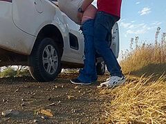 Aaa Roadside Assistence And Creampie !!!