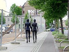 Fullbody Spandex In The Town - Watch4Fetish