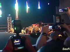 Hawt Undress Show on Public Stage