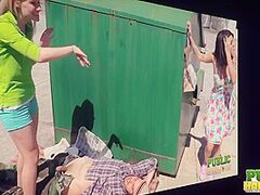 Raquel Roper Jessie Juvenile- Hands-On Aid for Homeless Stud - Public Handjobs