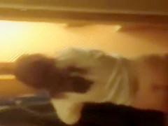 Woman spied trough window in bath