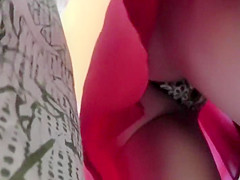 Luxurious belt beneath a short petticoat