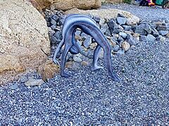 Full Body Catsuit On The Beach - Watch4Fetish