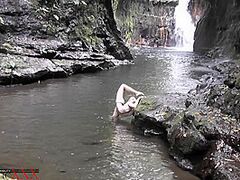 Supple Hotty At The Waterfall - Watch4Fetish