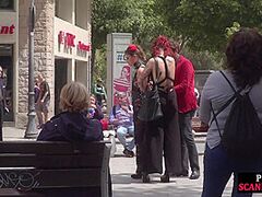 Lewd bae trapped at public place by taskmaster S&M allies