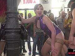 Public pliant hottie rims male and female smelly dark hole