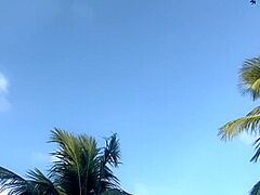 Diaper Cutie On The Beach