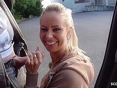 Public Double Oral-Service From 2 German Legal Age Teenager By Stranger