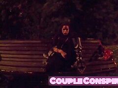 Cheating Girlfriend Sucks Strangers Wang In Park