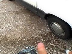 Nasty Redhead Sucks A Strangers Jock