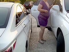 Ssbbw Sexy Blond Mother I'd Like To Fuck Twerking Large Arse & Playing With Pointer Sisters Publicly Outside (darksome Dong Oral-Sex In Car) (car Sex) 7 Min