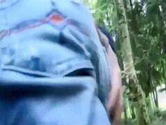 Oral Job In The Wood