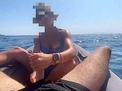 Fit Angel Sucks My Schlong Like On A Kayak - Risky Public Sex