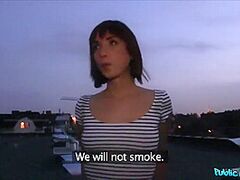 Rooftop Sex With Cute Darksome Hair 1