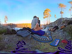 Sex On A Reindeer Skin Next To A Forest Lake - Rosenlundx - Vr 360 - 5 7k 30fps