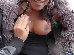 Ebon Breasty Cougar Pounded Outside With Kiki Minaj