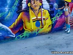 Maddy May in BTS-Maddy May's Mayhem Sc.1: double penetration & Facial