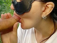 Hotty Engulfing With Ejaculation On The Public Beach