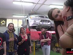 Public breasty wench smashed hardcore by corporalist fucker