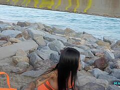 Shhh! I Fuck A Stranger In A Public Teach Station With Mariana Martix And Jason Carrera