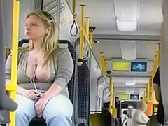 Giant tit inadvertently falls out of blouse