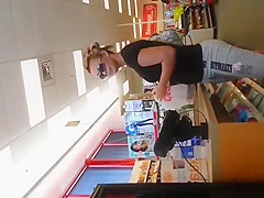 Large teenage booty in jeans