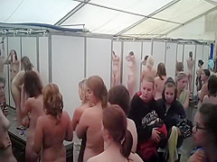 Fit honey spied bare in shower